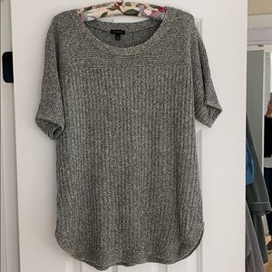 NWOT Talbots 100% linen sweater green & cream. M